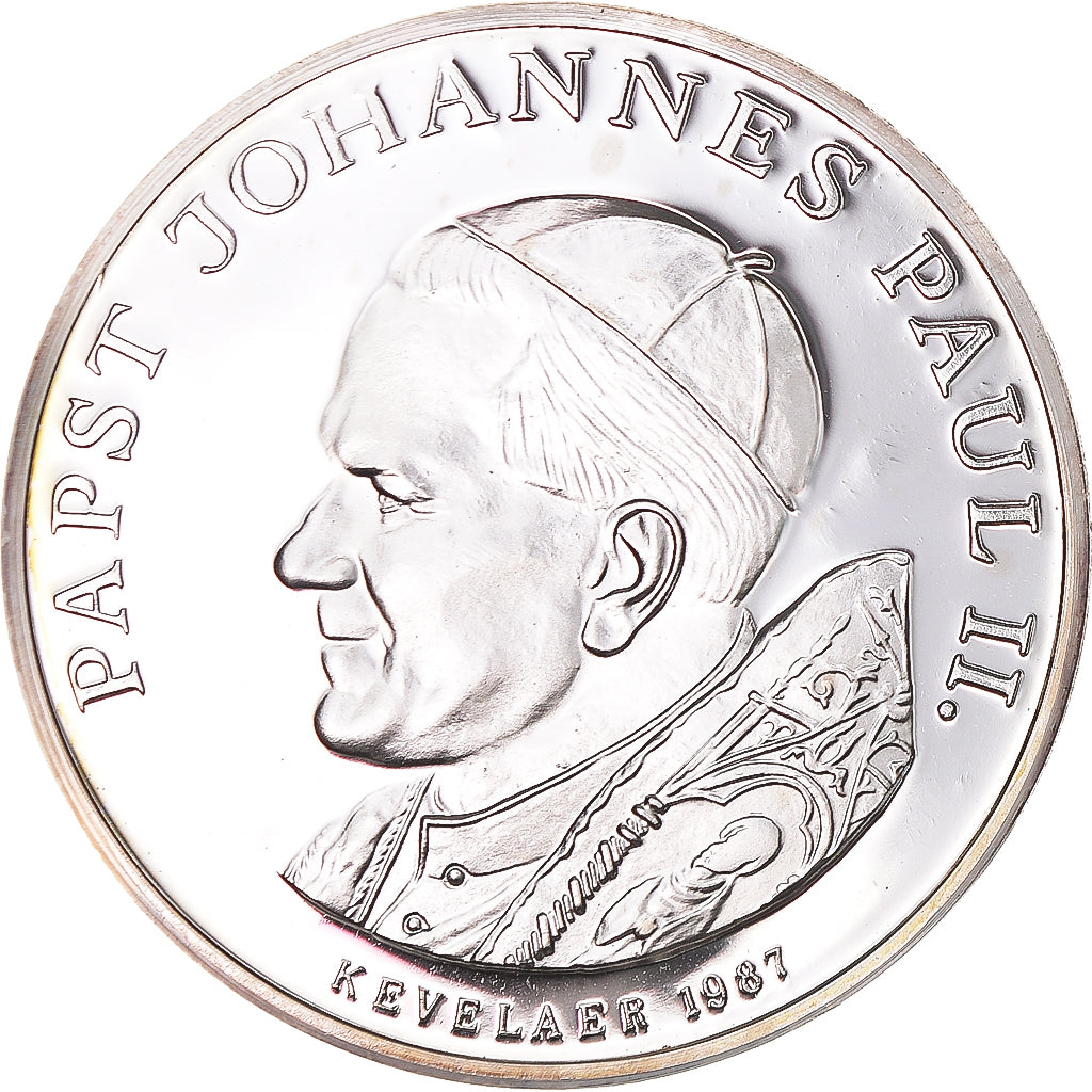 Vatican, Medal, Le Pape Jean-Paul II, Religions & beliefs, 1987, MS(63), Silver