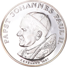 Vatican, Medal, Le Pape Jean-Paul II, Religions & beliefs, 1987, MS(63), Silver