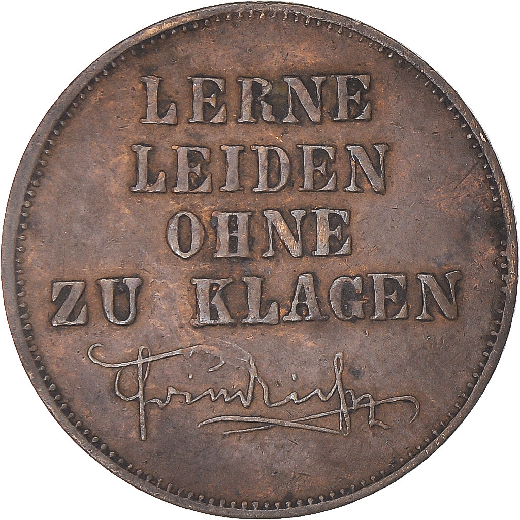 Germany, Medal, Kaiser Friedrich III, Lerne Leiden ohne zu klagen, EF(40-45)