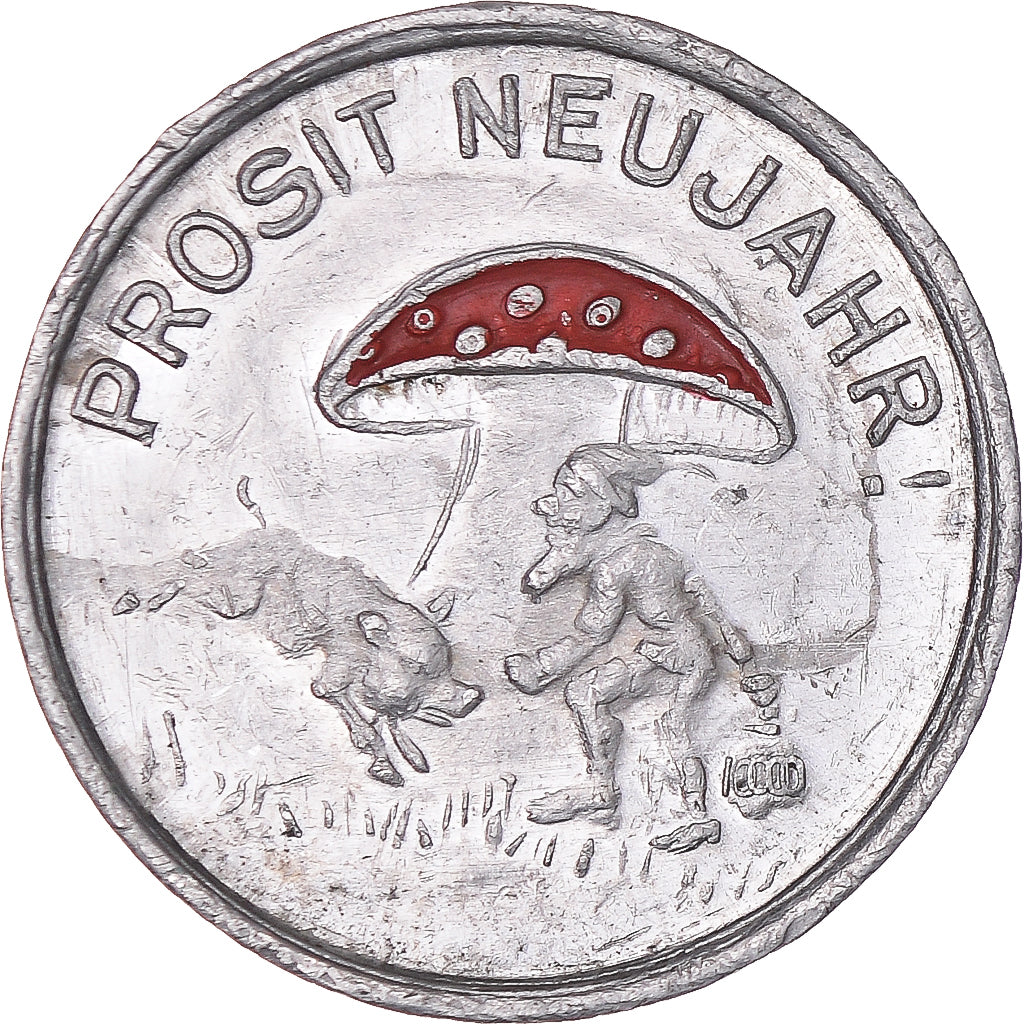 Austria, Token, Kino Alt-Wien, Prosit Neujahr, AU(50-53), Aluminum