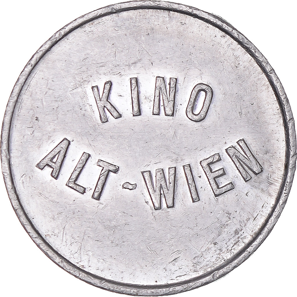 Austria, Token, Kino Alt-Wien, Prosit Neujahr, AU(50-53), Aluminum