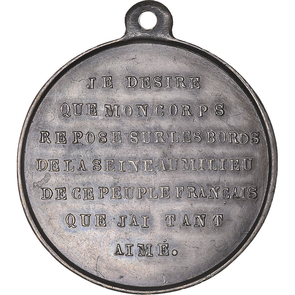 Francia, medalla, Translation des Cendres de Napoléon Ier aux Invalides