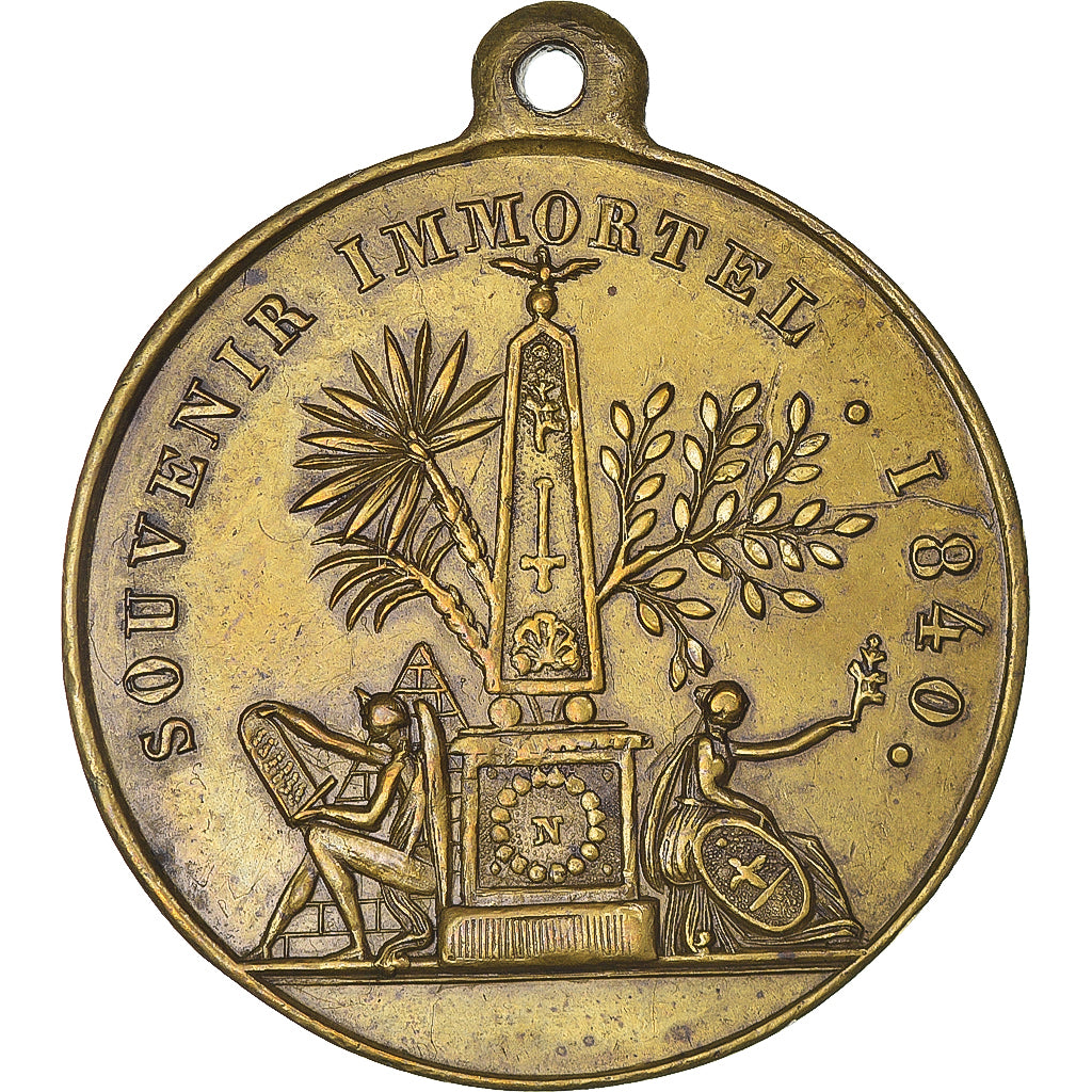 Francia, medaglia, Translation des Cendres de Napoléon Ier aux Invalides