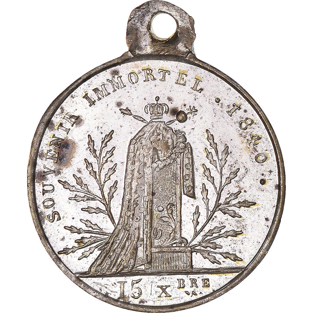 Francia, medalla, Napoléon Ier, Souvenir Immortel, History, 1840, MBC+