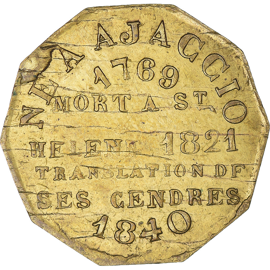 Francia, zeton, Translation des Cendres de Napoléon Ier aux Invalides, History