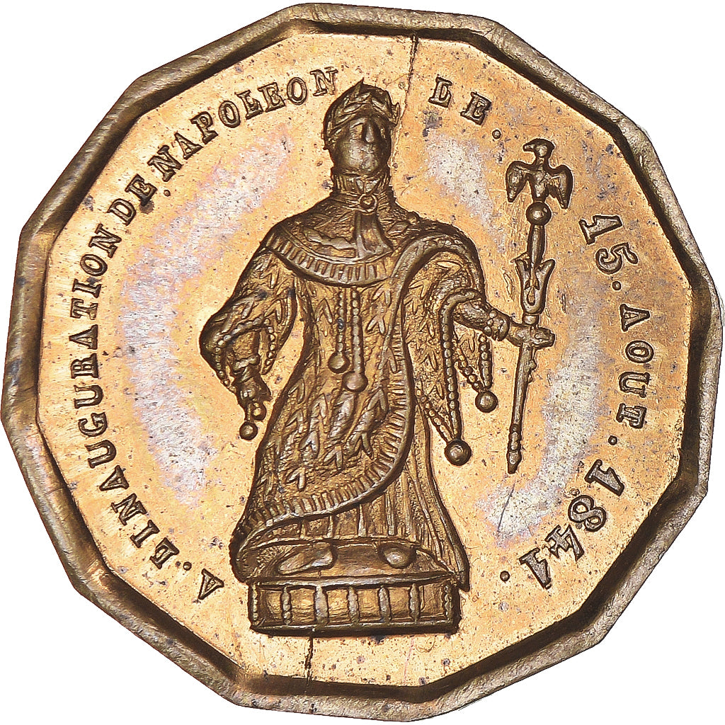 France, Token, Inauguration de la Statue de Napoléon à Boulogne, History