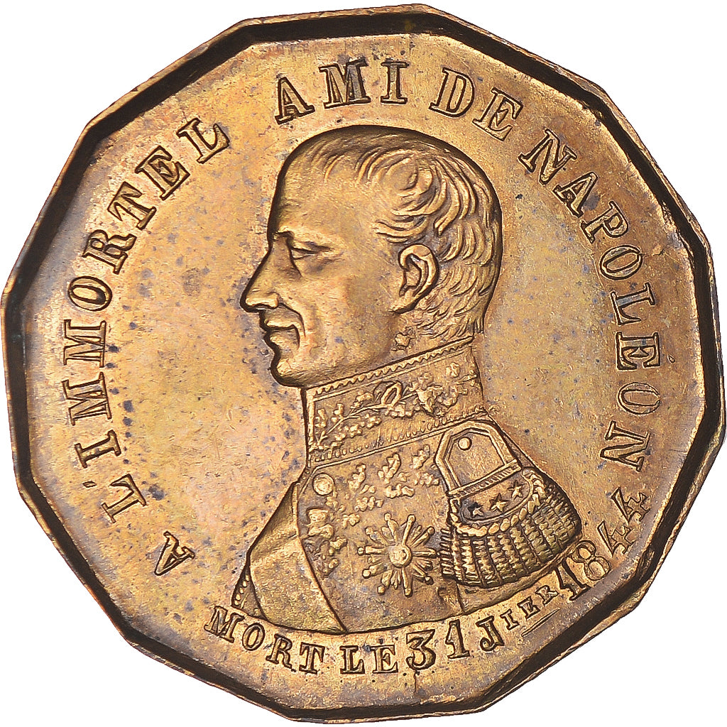 France, Token, Général Bertrand, Fidèle Ami de Napoléon, History, 1844