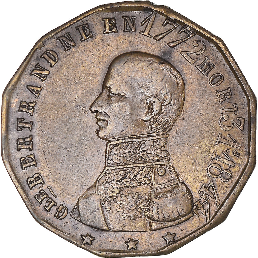 France, Token, Général Bertrand, Fidèle Ami de Napoléon, History, 1844