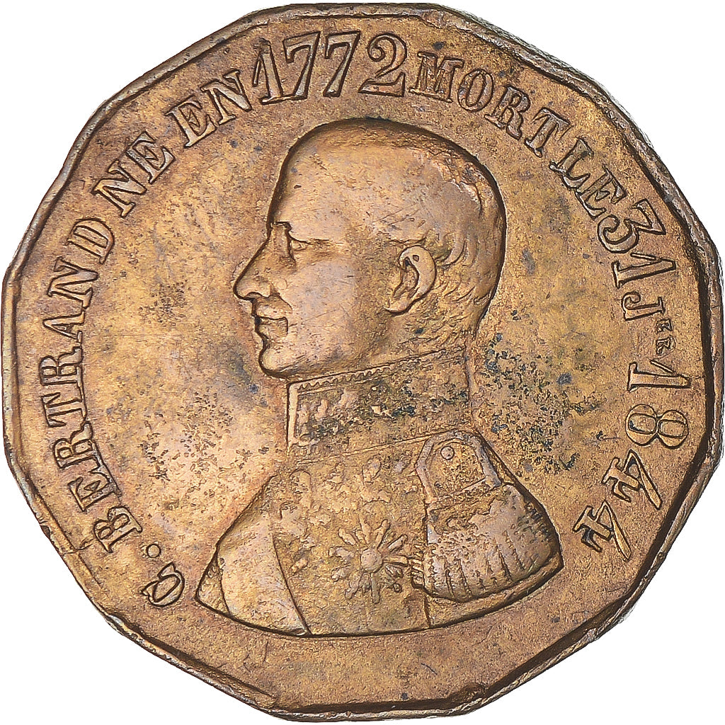 Francia, ficha, Hommage au Général Bertrand, History, 1844, BB, Ottone