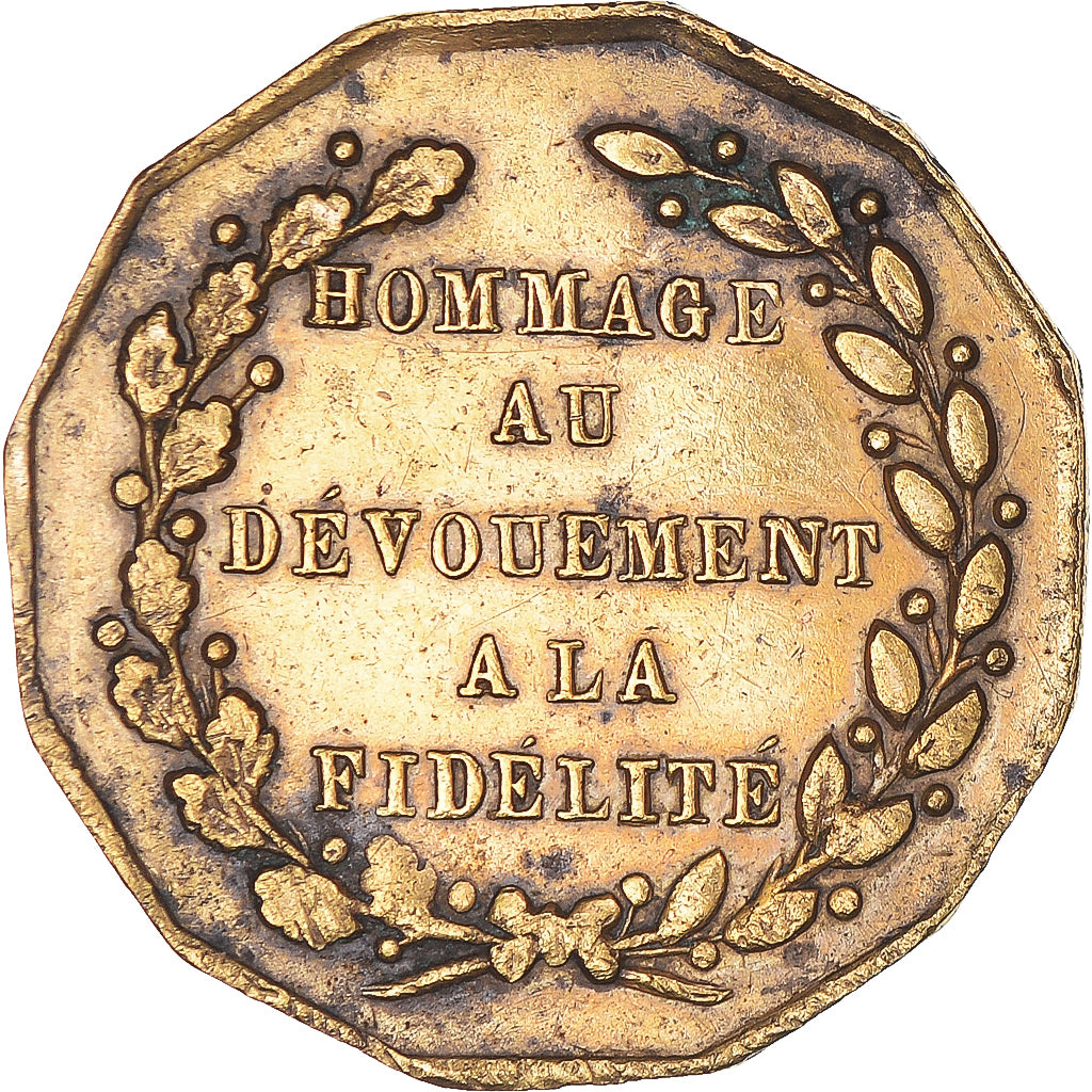 Francja, Token, Hommage au Général Bertrand, Historia, 1844, EF(40-45)
