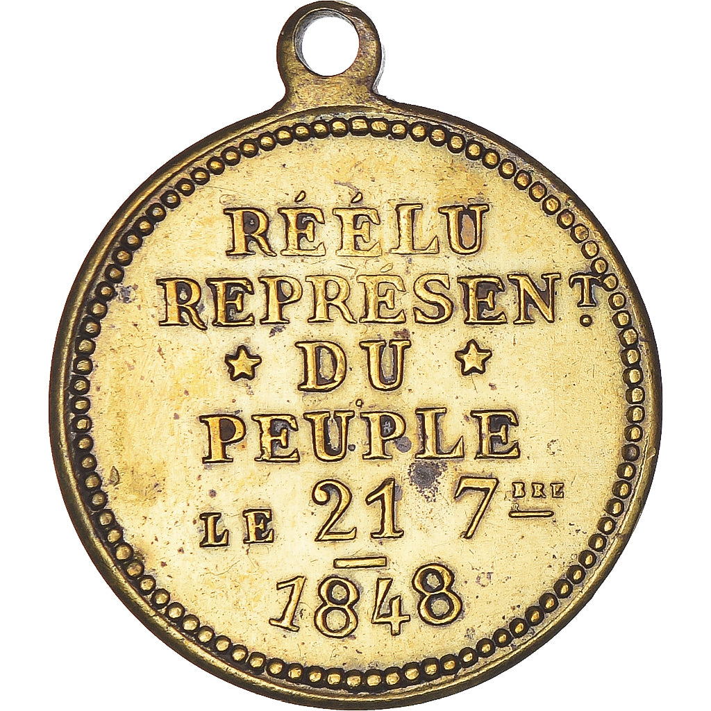 Francia, zeton, Louis Napoléon Bonaparte, Représentant du Peuple, 1848, EBC+