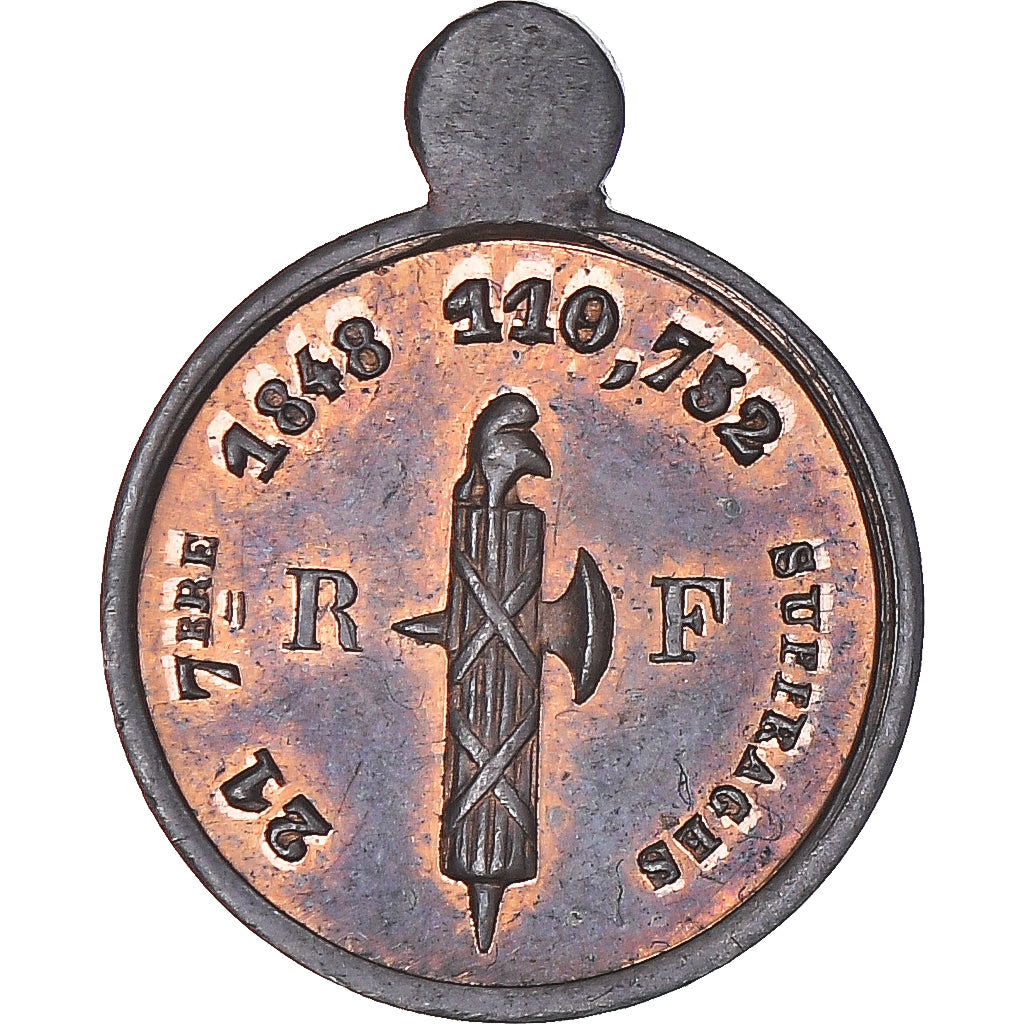 Francia, zeton, Louis Napoléon Bonaparte Réélu au Suffrage Universel