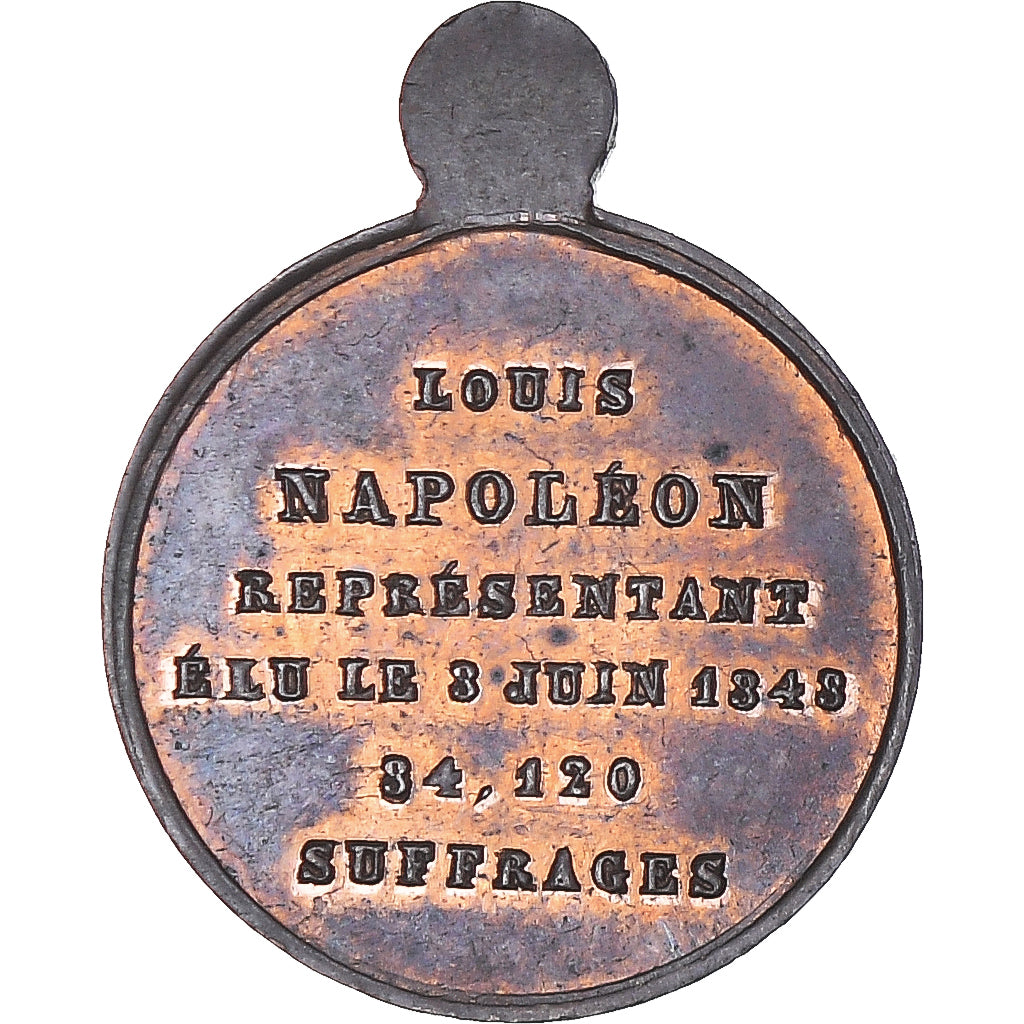Francia, zeton, Louis Napoléon Bonaparte Réélu au Suffrage Universel