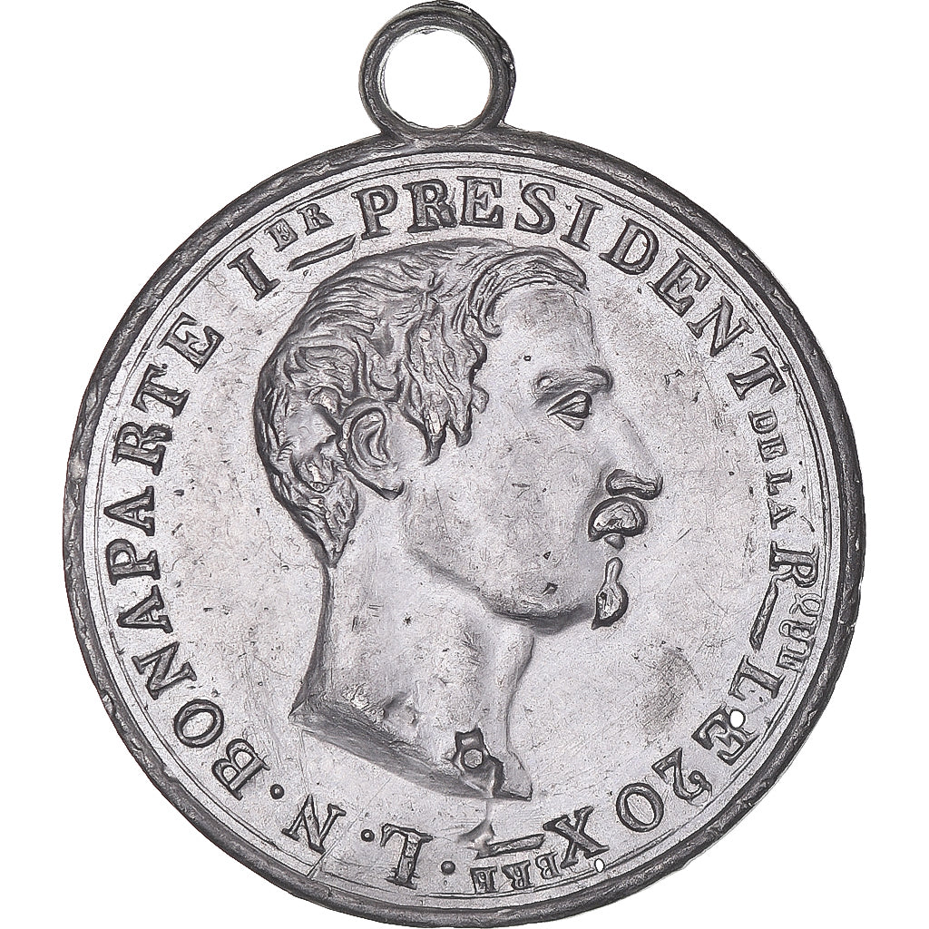 Francia, zeton, L.N Bonaparte, Constitution Républicaine, History, 1848, EBC