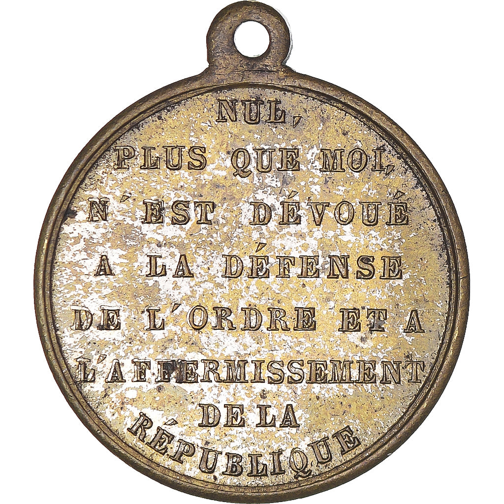 Francja, Token, Louis Napoléon Bonaparte, Historia, 1848, Caqué, AU(50-53)