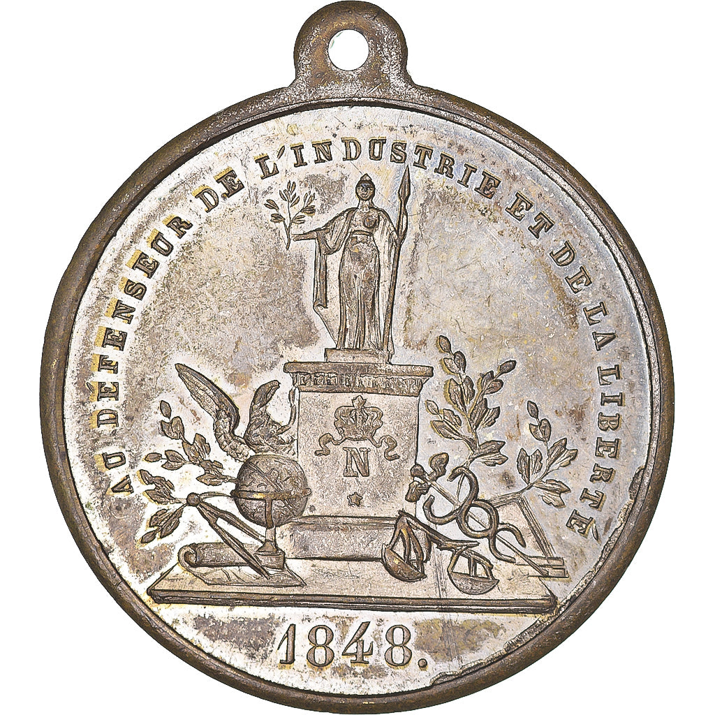 Francia, medalla, Louis Napoléon Bonaparte, Défenseur de l'Industrie et de la