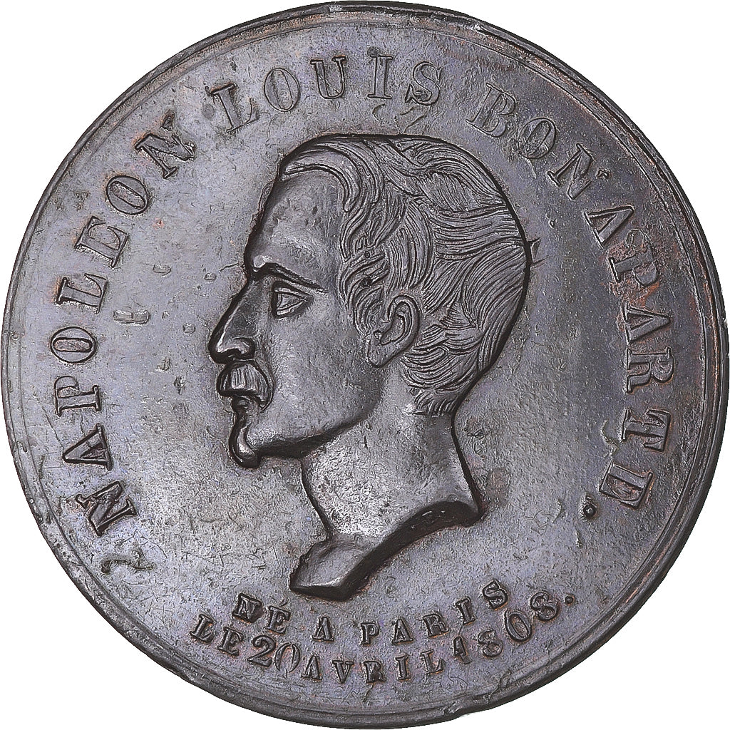 Francia, medalla, Louis Napoléon Bonaparte, Défenseur de l'Industrie et de la