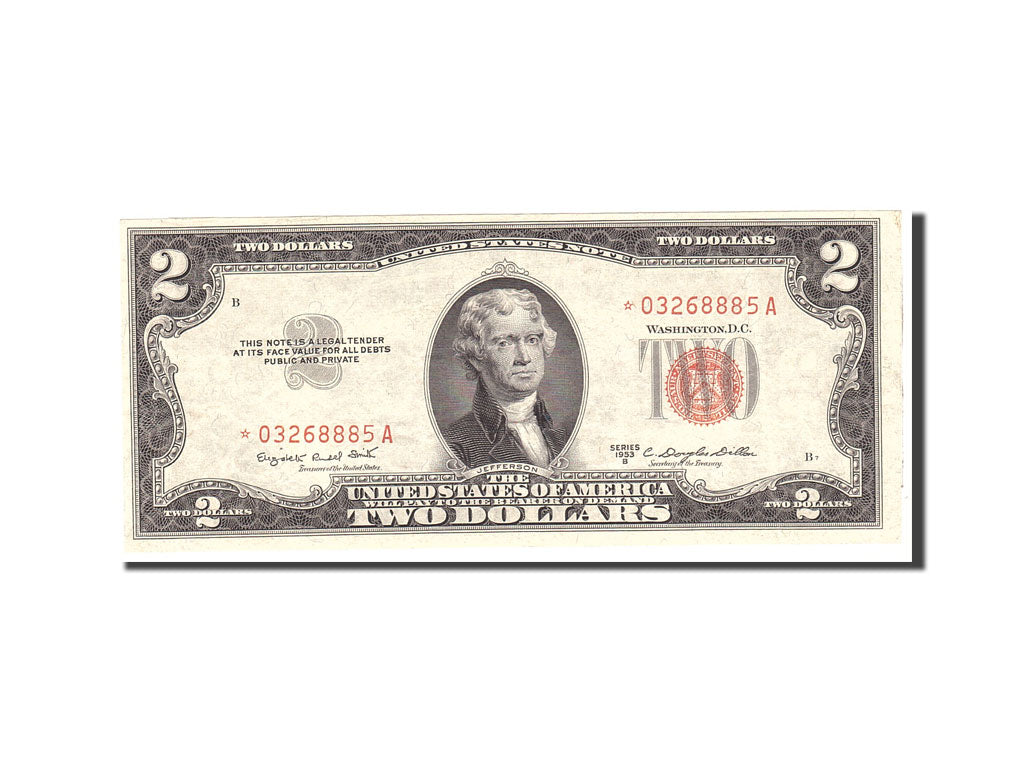 United States, Two Dollars, 1953, KM:1623, Undated, EF(40-45)