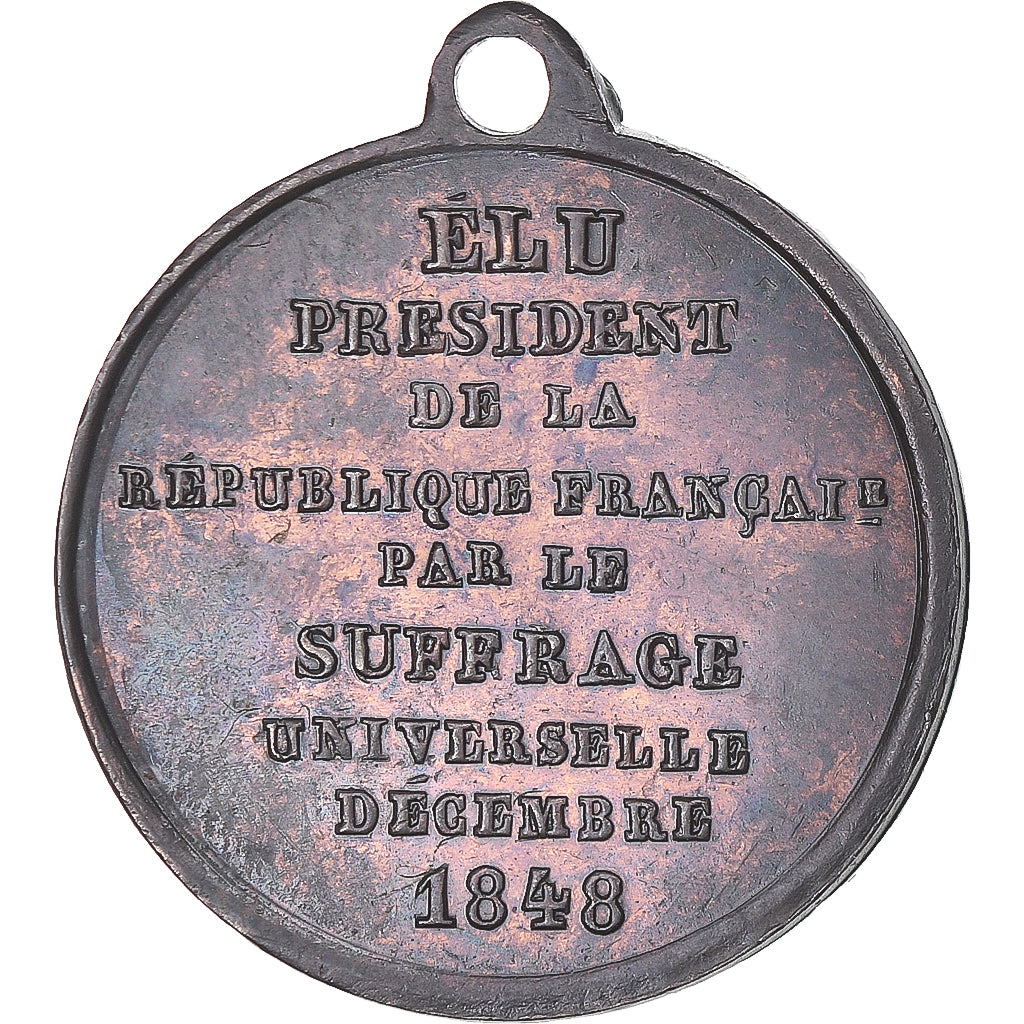 Frankrijk, Medaille, Louis Napoléon Bonaparte, Elu par le Vote Universel, 1848