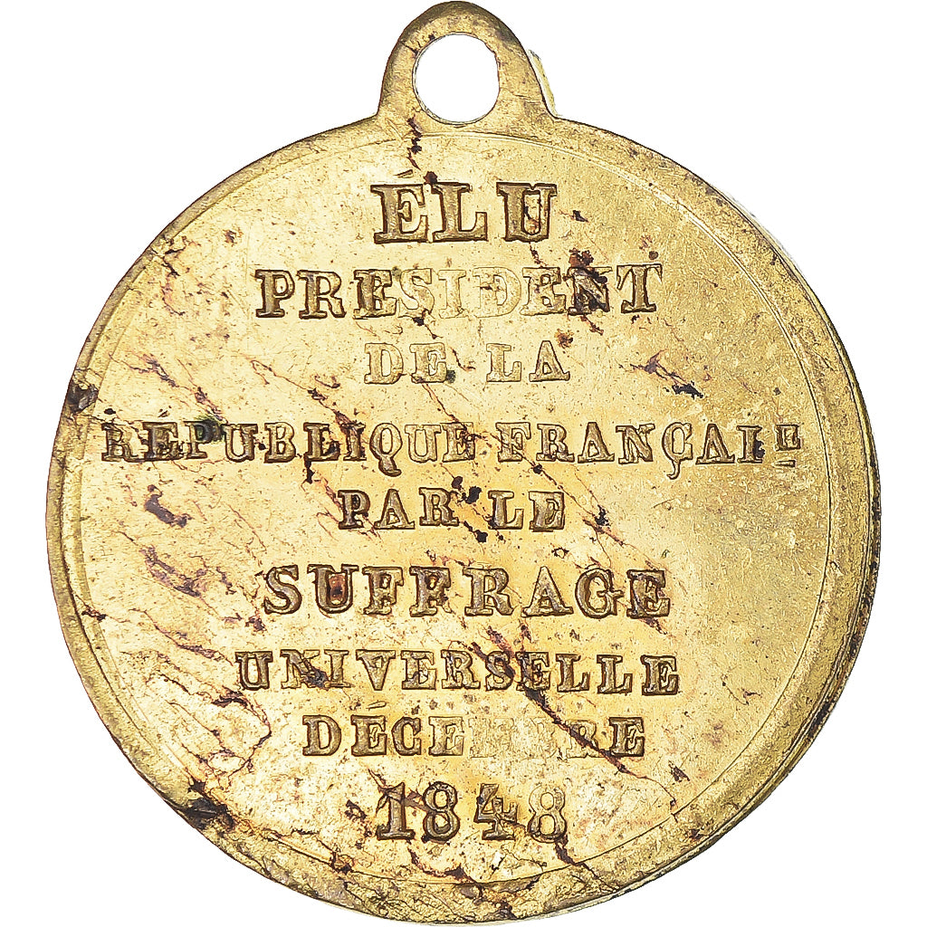 Francia, medalla, Louis Napoléon Bonaparte, Elu par le Vote Universel, 1848