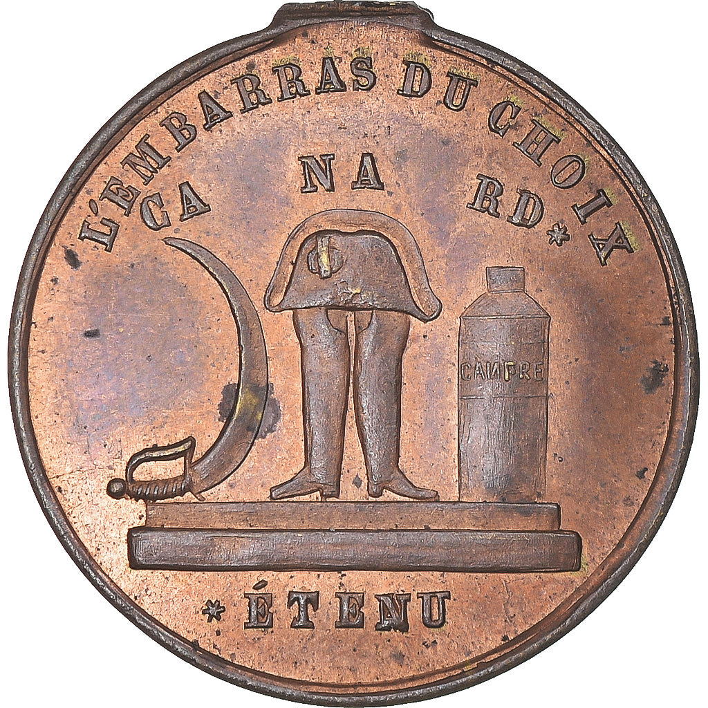 França, medalha, Candidature à la Présidence, Satirique, 1848, AU(55-58)