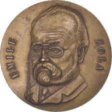 Francia, medaglia, Emile Zola, Cercle du Bibliophile, SPL-, Bronzo