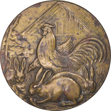Francia, medaglia, Société d'Aviculture de Picardie, MB+, Bronzo