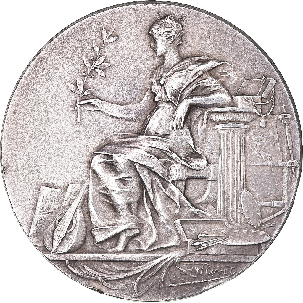 France, Médaille, Dessin, Art Plastique, Musique, Rivet, SUP, Bronze argenté