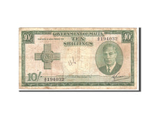 Malta, 10 Shillings, 1949, KM:21, Undated, VG(8-10)