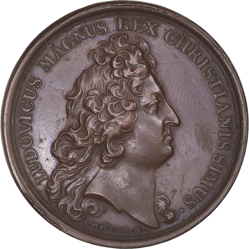 Francia, medalla, Louis XIV, Prise de Cambrai, History, 1677, Mauger, Restrike