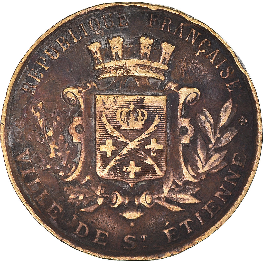 Frankrijk, Medaille, Centenaire de la Révolution, Ville de Saint-Etienne, 1889