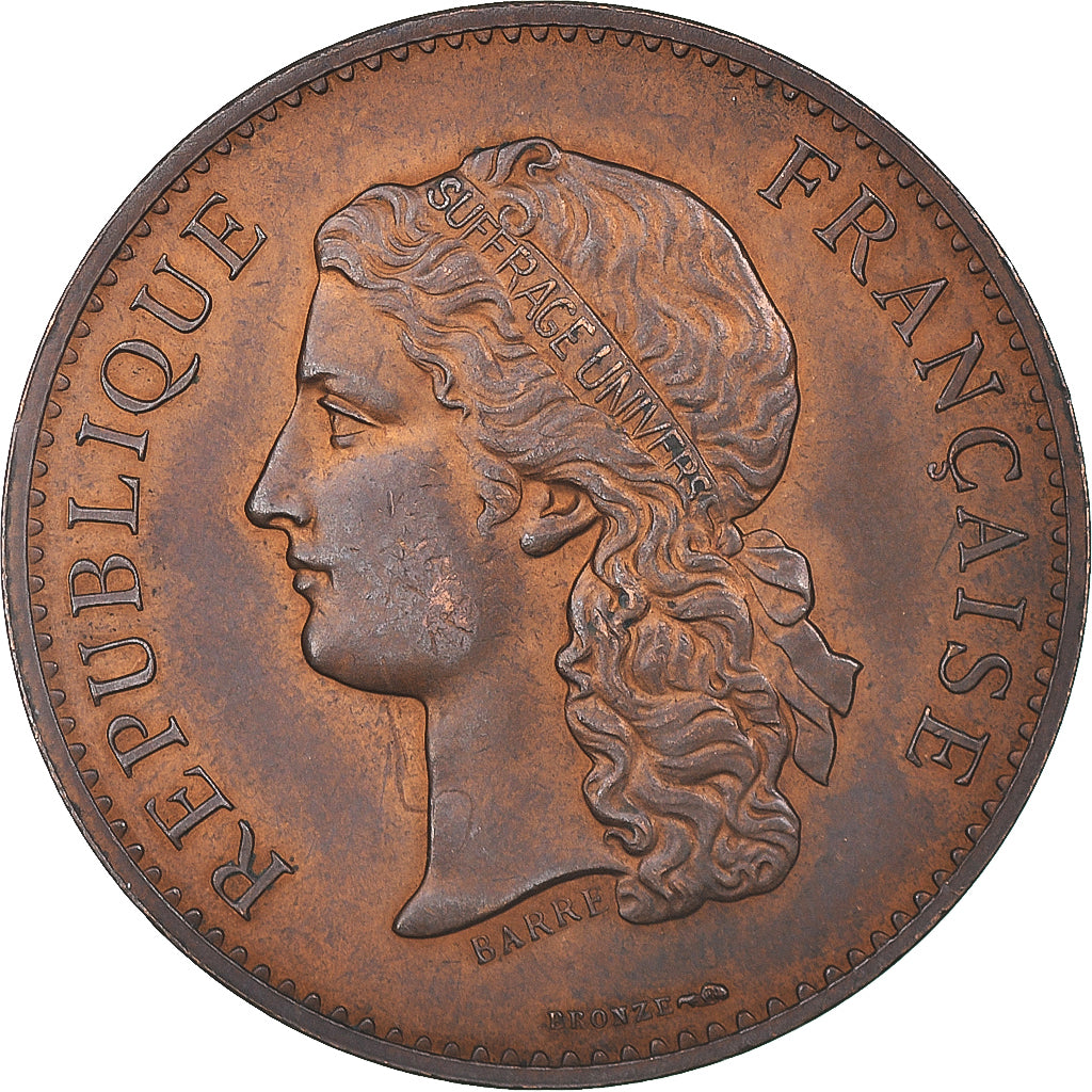 Francia, medalla, 1789 Centenary, Worldwide exhibition, History, 1889, Barre