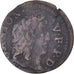 Monnaie, France, DOMBES, Gaston d'Orléans, Denier Tournois, 1650, Trévoux