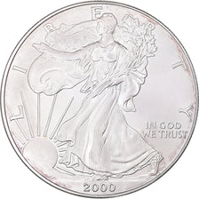 Coin, United States, Silver Oz, Dollar, 2000, Philadelphia, MS(63), Silver