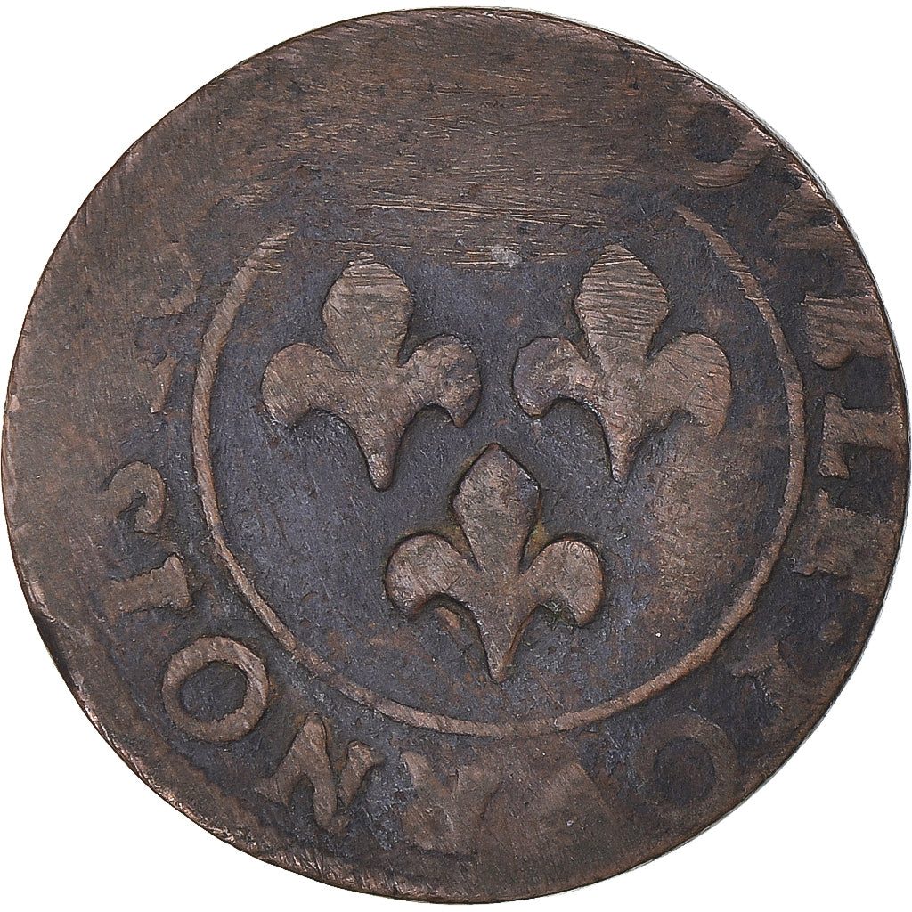 Coin, FRENCH STATES, ORANGE, Frederick Henry, Double Tournois, 1641, Orange