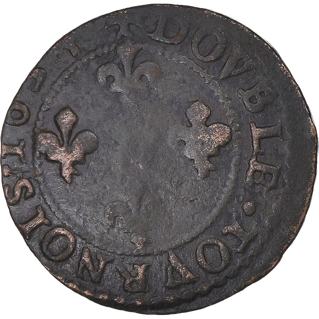 Coin, France, Ardennes, Jean-Théodore, Double Tournois, 1634, Cugnon