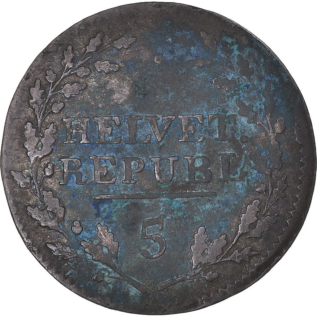 Moneta, Svizzera, 1/2 Batzen, 1799, Bern, MB+, Biglione, KM:A6