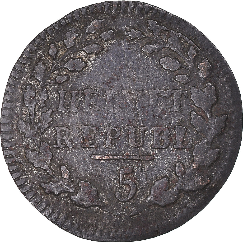 Moneta, Svizzera, 1/2 Batzen, 1799, Bern, MB+, Biglione, KM:A6