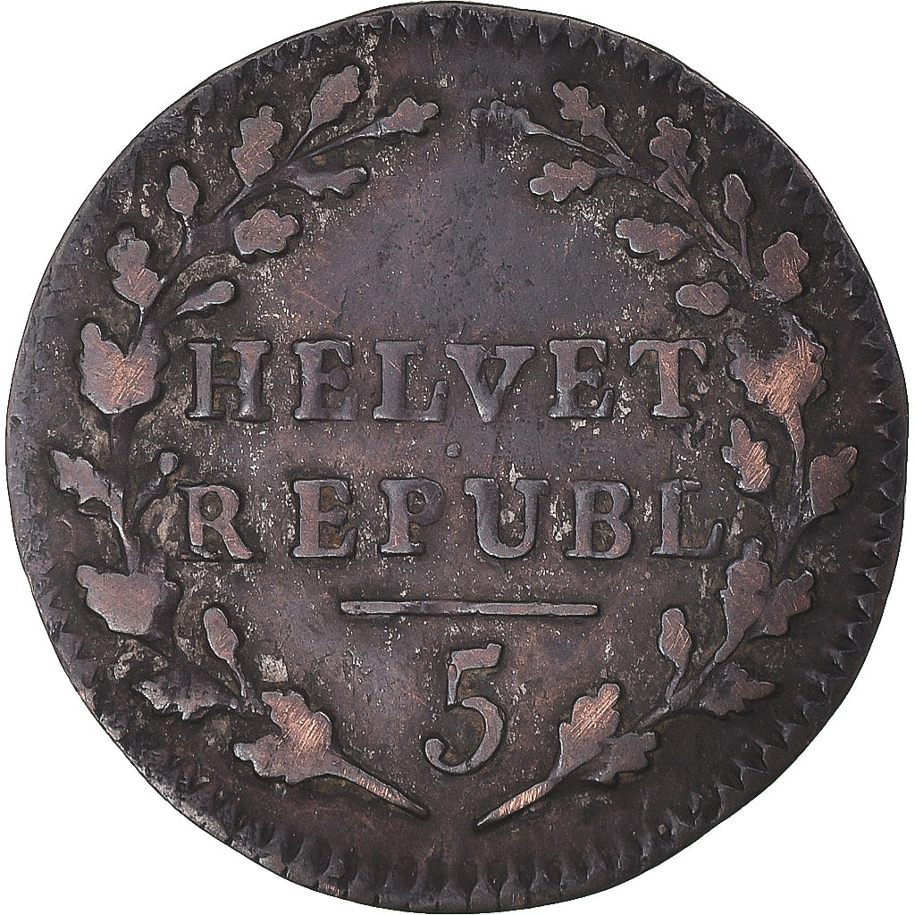 Moneta, Svizzera, 1/2 Batzen, 1799, Bern, BB, Biglione, KM:A6