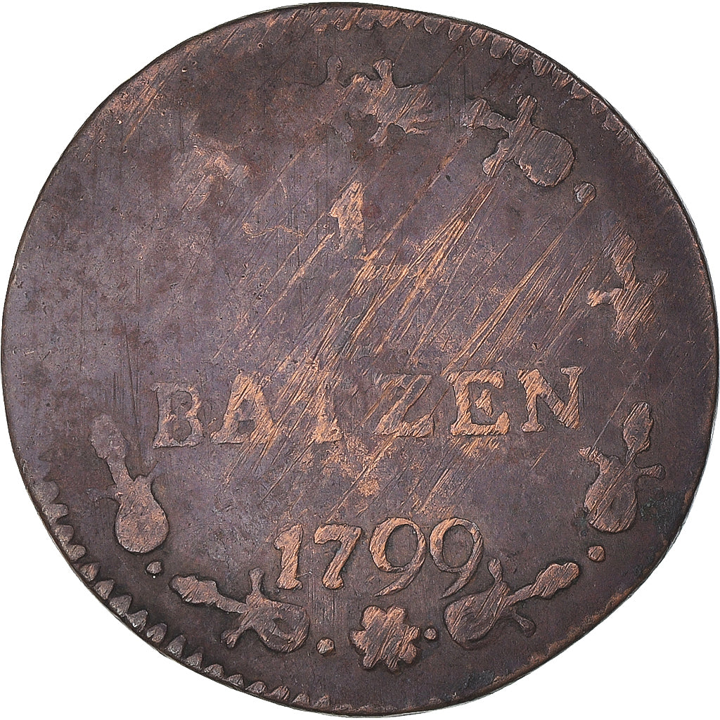 Moneta, Svizzera, 1/2 Batzen, 1799, Bern, MB, Biglione, KM:A6