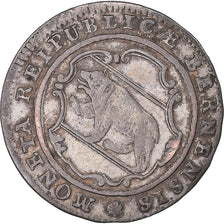 Coin, SWISS CANTONS, BERN, 1/2 Batzen, 1776, Bern, EF(40-45), Billon