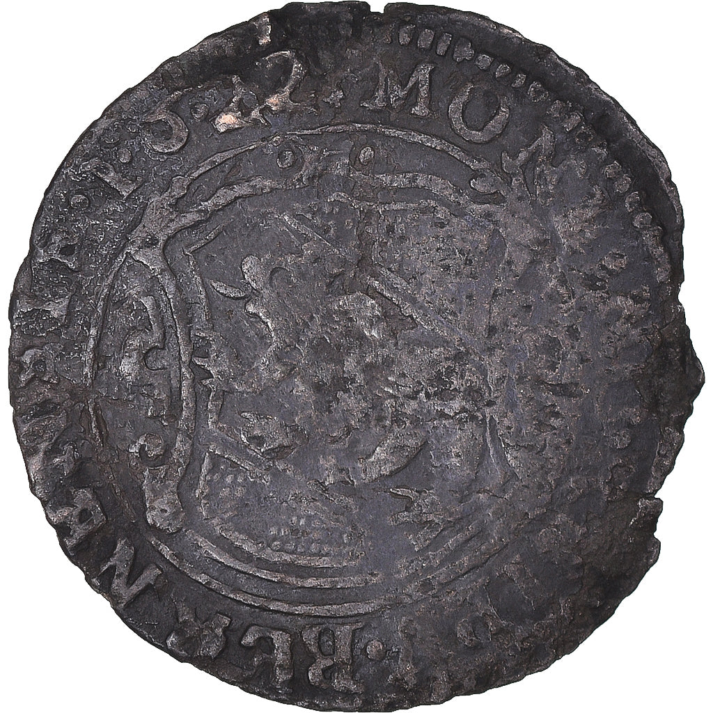 Coin, SWISS CANTONS, BERN, 1/2 Batzen, 1622, Bern, F(12-15), Billon