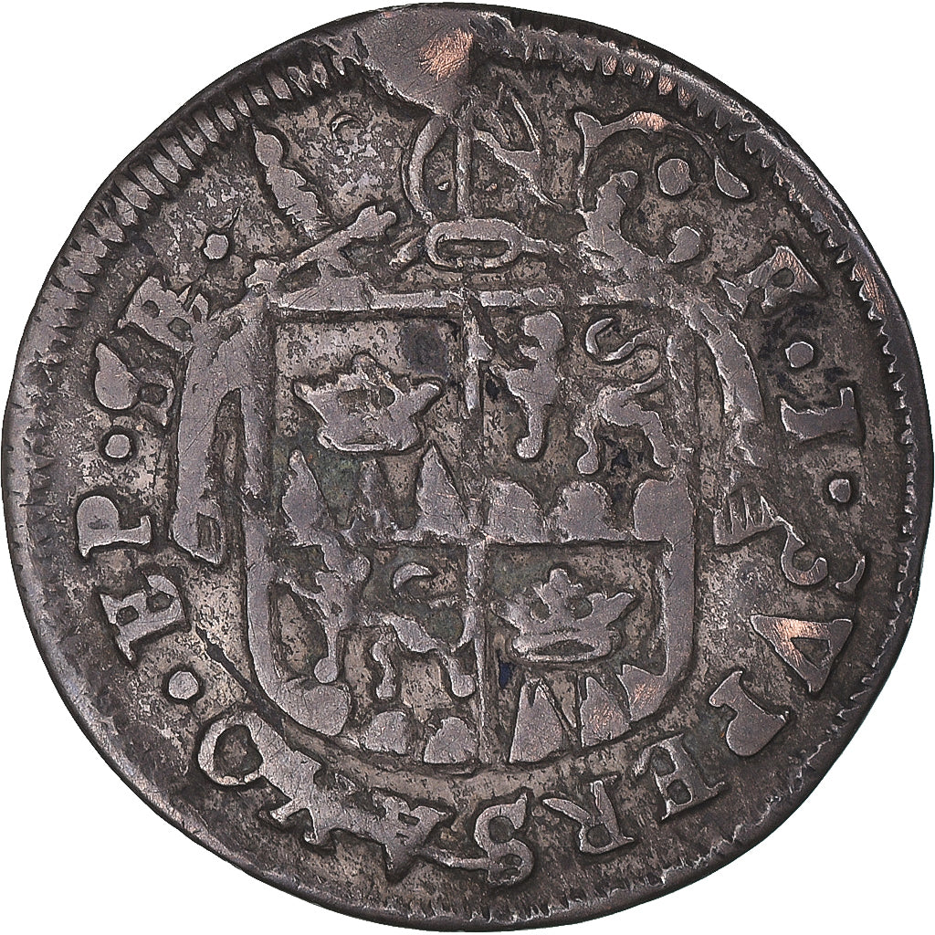 Coin, Switzerland, Canton du Valais, Batzen, 1722, Valais, EF(40-45), Billon