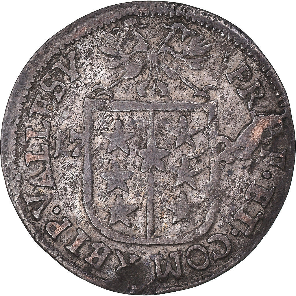Coin, Switzerland, Canton du Valais, Batzen, 1722, Valais, EF(40-45), Billon