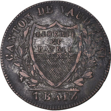 Moeda, CANTÕES SUÍÇOS, VAUD, Batzen, 1831, Lausanne, VF(30-35), Lingote