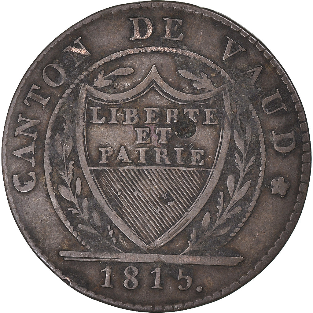 Coin, SWISS CANTONS, VAUD, Batzen, 1815, Lausanne, VF(30-35), Billon