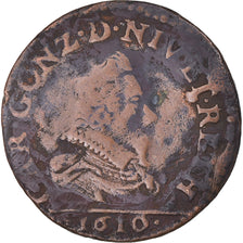 Munten, FRANSE STATEN, NEVERS & RETHEL, 2 Liard, 1610, Charleville, FR, Koper