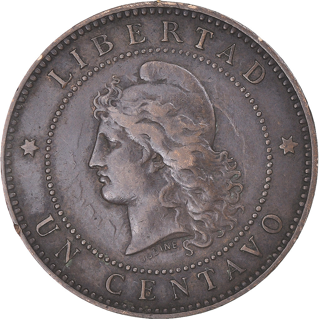 Monnaie, Argentine, Centavo, 1890, TTB, Bronze, KM:32