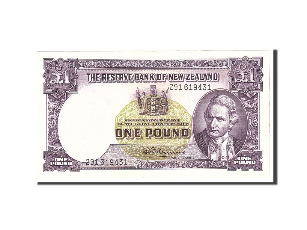 Banknote, New Zealand, 1 Pound, 1956, Undated, KM:159c, EF(40-45)