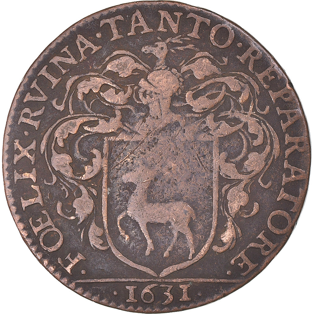 France, Token, Maire de Dijon, Jacques de Frasans, History, 1631, VF(30-35)